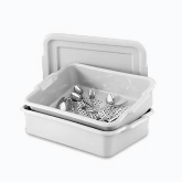Vollrath Silverware Soak System, Plastic, Contains 1 Perforated Drain Box, Bus Box, and Cover