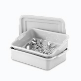 Vollrath Perforated Drain Box, Gray, Plastic, 20" x 15" x 5"