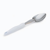 Vollrath Heavy Duty Spoon w/White Nylon Ergonomic Handle, Equipped w/Agion, 13 13/16", Solid, S/S