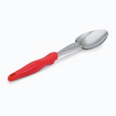 Vollrath Heavy Duty Spoon w/Red Nylon Ergonomic Handle, Equipped w/Agion, 13 13/16", Solid, S/S