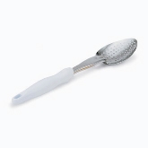Vollrath, Heavy Duty Spoon w/White Nylon Ergonomic Handle, Equipped w/Agion, 13 13/16", Perforated, S/S