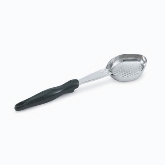 Vollrath, Spoodle, 3 oz, One Piece Heavy Duty, Perforated Oval Bowl, Handle Coded Black, S/S