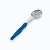 Vollrath, Spoodle, 2 oz, One Piece Heavy Duty, Perforated Oval Bowl, Handle Coded Blue, S/S