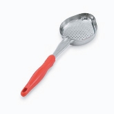 Vollrath, Spoodle, 8 oz, One Piece Heavy Duty, Perforated Oval Bowl, Handle Coded Orange, S/S