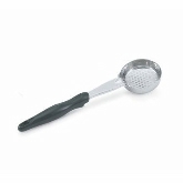 Vollrath, Spoodle, 8 oz, One Piece Heavy Duty, Perforated Round Bowl, Handle Coded Black, S/S