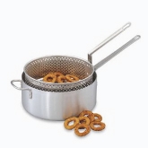 Vollrath fryer, 9 qt, Aluminum w/o Cover, Heavy Duty, Plated Riveted Handle, 12" Inside dia.