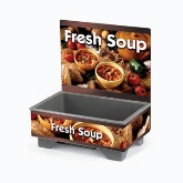 Vollrath Cayenne 72020 Full Size Rethermalizing Model 1220 Soup Merchandiser w/Country Kitchen Graphics