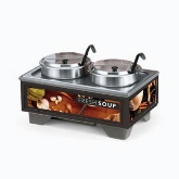 Vollrath, Cayenne Full Size Rethermalizing Soup Merchandiser Base w/Tuscan Graphics and 7 qt