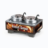 Vollrath, Cayenne Full Size Rethermalizing Soup Merchandiser Base w/Country Kitchen Graphics