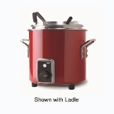 Vollrath Cayenne Retro Stock Pot Kettle Rethermalizer, 7 1/4 qt, Fire Engine Red Finish