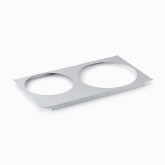 Vollrath Adaptor Plate, S/S, One 8 1/2" dia., Inset Hole and One 10 1/2" dia.