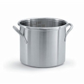 Vollrath Stock Pot, 12 qt, w/o Cover, Tri-Ply S/S, 10" dia., 9 1/2" Depth