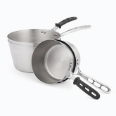 Vollrath Sauce Pan, 5 1/2 qt, Heavy S/S, Featuring Permanently Bonded Trivent Silicone Handle