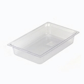 Vollrath, Super Pan Food Pan, Full Size, 2 1/2" Deep, Clear, Low-Temp Polycarbonate