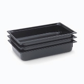 Vollrath, Super Pan Food Pan, Full Size, 4" Deep, Black, Low-Temp Polycarbonate