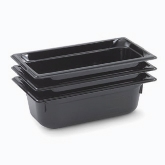 Vollrath, Super Pan Food Pan, 1/3 Size, 4" Deep, Black, Low-Temp Polycarbonate