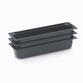 Vollrath, Super Pan Food Pan, 1/2 Long Size, 2 1/2" Deep, Black, Low-Temp Polycarbonate