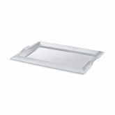 Vollrath Serving Tray, Large Rectangular w/Integral Handles, S/S, 12" x 21"