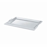 Vollrath Serving Tray, Medium Rectangular w/Integral Handles, S/S, 10" x 18"