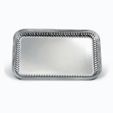 Vollrath Serving Tray, Esquire Rectangle Fluted Tray, S/S, Mirror-Finish, Designed w/Embossed Center