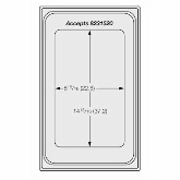 Vollrath Miramar Template, For 1 Rectangle 3/4 Size, Decorative Pan, Plain S/S
