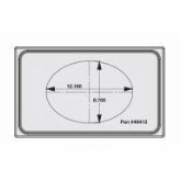 Vollrath Miramar Single Size Template, Night Sky, 21 1/8" x 12 3/4", (1) Large Oval Cutout