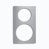 Vollrath Miramar Single Size Template, S/S Plain Edge, Has 1 Large Round and 1 Small Round Cutouts