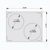 Vollrath Miramar Double Size Template, S/S Plain Edge, Has 2 Large Round Cutouts