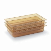 Vollrath, Super Pan 3 Food Pan, Full Size, 6" Deep, High-Temp Amber Plastic