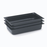 Vollrath, Super Pan Food Pan, Full Size, 2 1/2" Deep, Black, High-Temp Plastic
