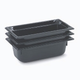 Vollrath, Super Pan Food Pan, 1/3 Size, 2 1/2" Deep, Black, High-Temp Plastic