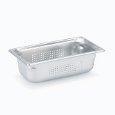 Vollrath, Super Pan 3 Food Pan, 1/3 Size, 6" Deep, S/S, Perforated