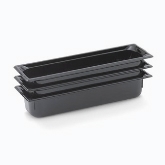 Vollrath, Super Pan Food Pan, 1/2 Long Size, 2 1/2" Deep, Black, High-Temp Plastic