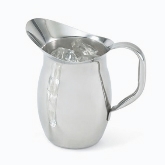 Vollrath Pitcher, Bell Shaped, 2 qt, S/S, Welded Hollow Handle