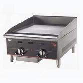 Vollrath Cayenne Heavy Duty Flat Top Gas Griddle, 24", Thermostatic Control, S/S, 2 Burners