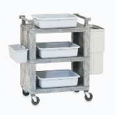 Vollrath, Utility Cart, Closed End, 200 Lb Capacity, Heavy Duty Structural Foam Plastic