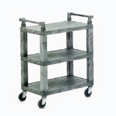 Vollrath, Utility Cart, Open Ends, 200 Lb Capacity, Heavy Duty Structural Foam Plastic