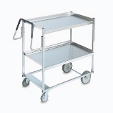 Vollrath Cart, 900 Lb Capacity w/Raised Lower Shelf, 1" Square S/S Tube Frame, (2) S/S 23" x 35" Shelves
