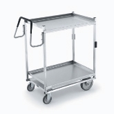 Vollrath Cart, 650 Lb Capacity w/Std Lower Shelf, 1" Square S/S Tube Frame, (2) S/S 20" x 30" Shelves