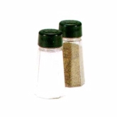 Vollrath Dripcut Salt and Pepper Shaker, 2 oz, Black Top