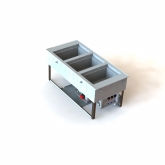 Vollrath Hot/Cold 3 Pan Drop-In Top Mount, Remote Mountable Panel