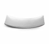 Vollrath Double Wall Platter, Curved, Polished S/S, 15" x 8 1/4"