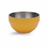 Vollrath, Round Double Wall Serving Bowl, .75 qt, S/S, w/Classic Nugget Yellow Color Finish