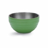 Vollrath, Round Double Wall Serving Bowl, 6.9 qt, S/S, w/Classic Green Apple Color Finish