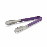 Vollrath, Allergen Safe Tong, Purple, 6"