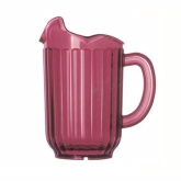 Vollrath, Tuffex I Deluxe Three-Lipped Pitcher, Ruby Red, 60 oz