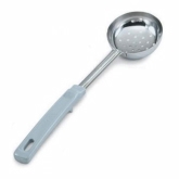 Vollrath Spoodle, 4 oz, Perforated, S/S Color Coded w/Gray Grip'N Serve Plastic Handle, Equipped w/Agion