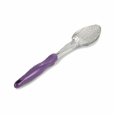 Vollrath, Allergen Safe Perforated Spoon, Purple, 13 3/4"