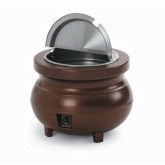 Vollrath Cayenne Colonial Kettle, 11 qt, Merchandiser Package-Antique Copper, Inset, Cover w/Hinge