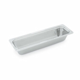 Vollrath, Miramar Decorative Rectangular Food Pan, 1/2 Size Long, 4.4 qt, 4" Deep, 18/8 S/S